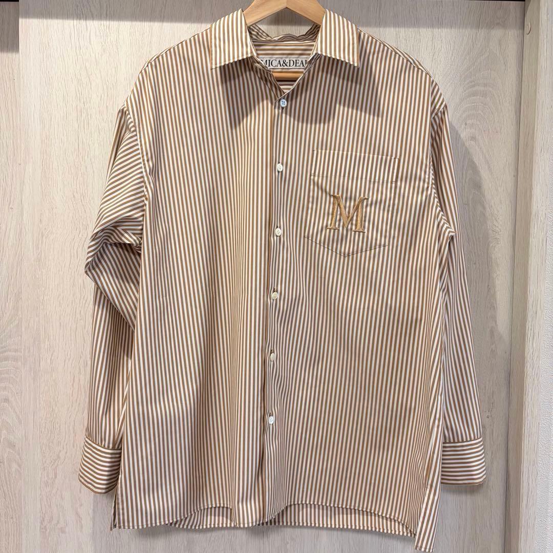 【美品】MICA&DEAL(マイカ＆ディール）ストライプ 柄シャツ 長袖