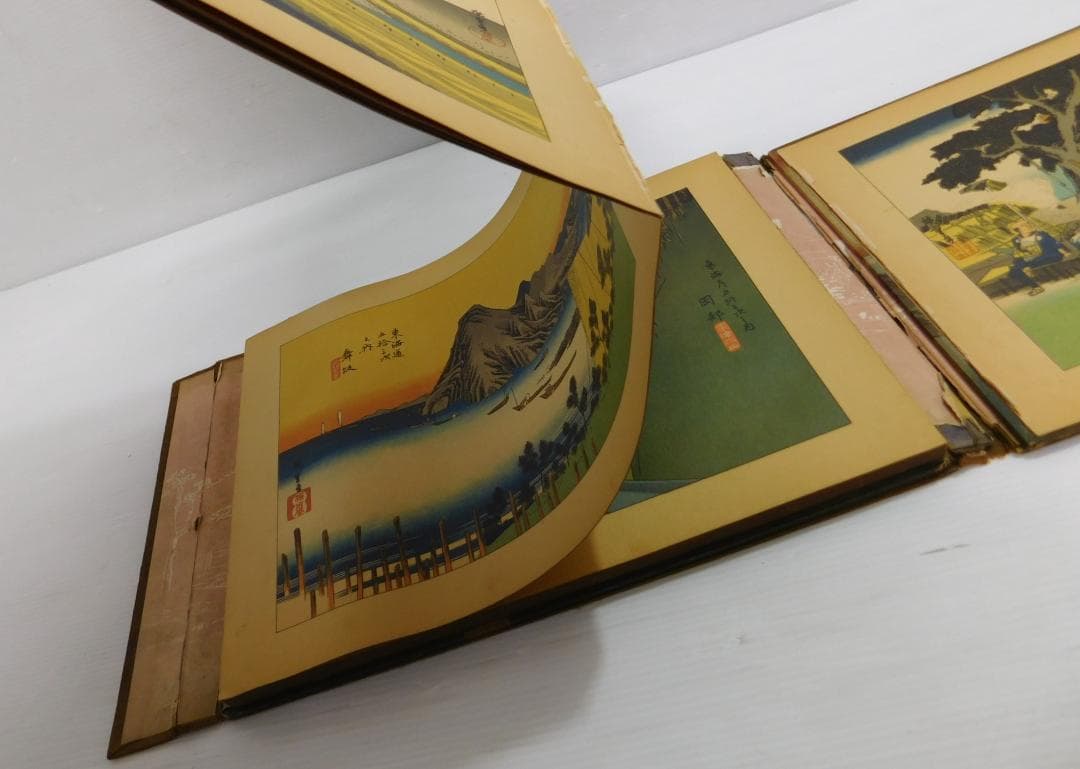 東海道五拾三次 画集 歌川広重 年代物 浮世絵