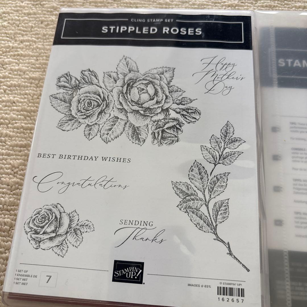 スタンピンアップ　Stippled Roses バンドル　DSP付き