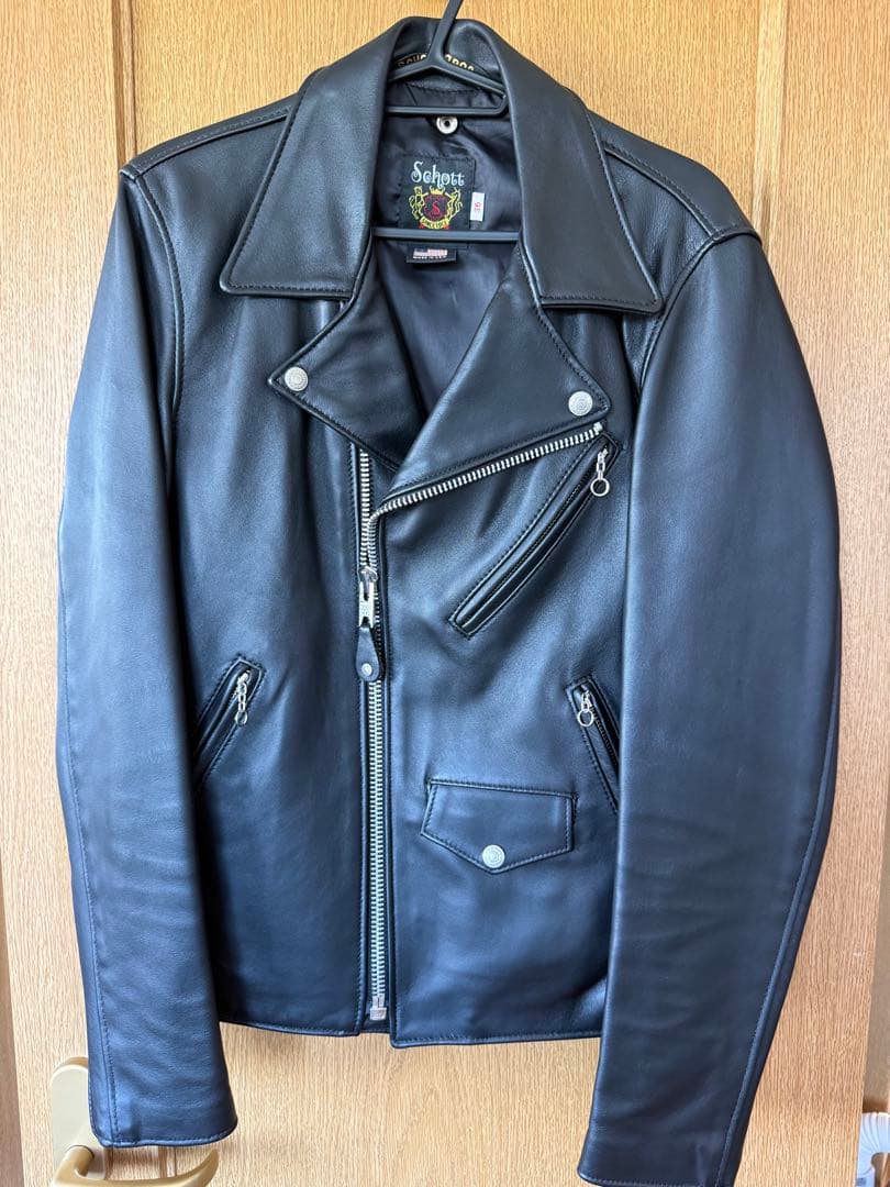 Schott 228US ラムレザー ダブルライダースジャケット