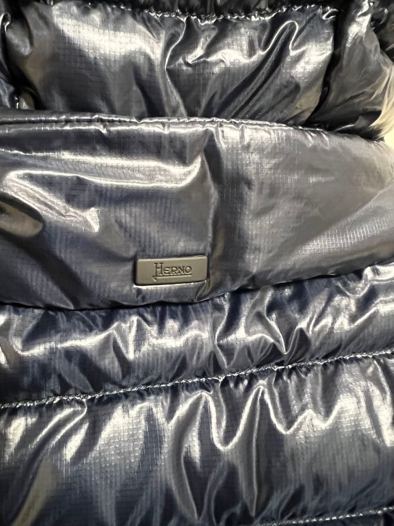 herno ヘルノ パッカブルウルトラライトダウンベスト ネイビー　48 Ｌ