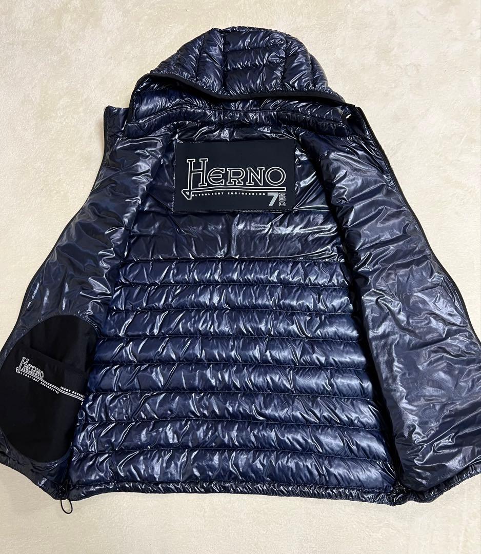 herno ヘルノ パッカブルウルトラライトダウンベスト ネイビー　48 Ｌ