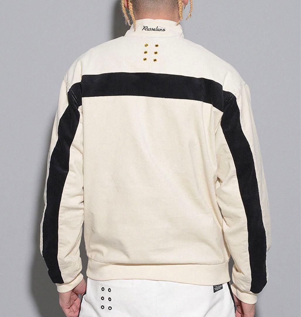 ラッセルノ ゴルフ キャディーバッグ コーデュロイ アノラック ホワイト 2XL