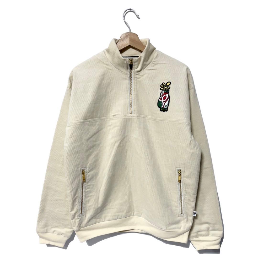 ラッセルノ ゴルフ キャディーバッグ コーデュロイ アノラック ホワイト 2XL
