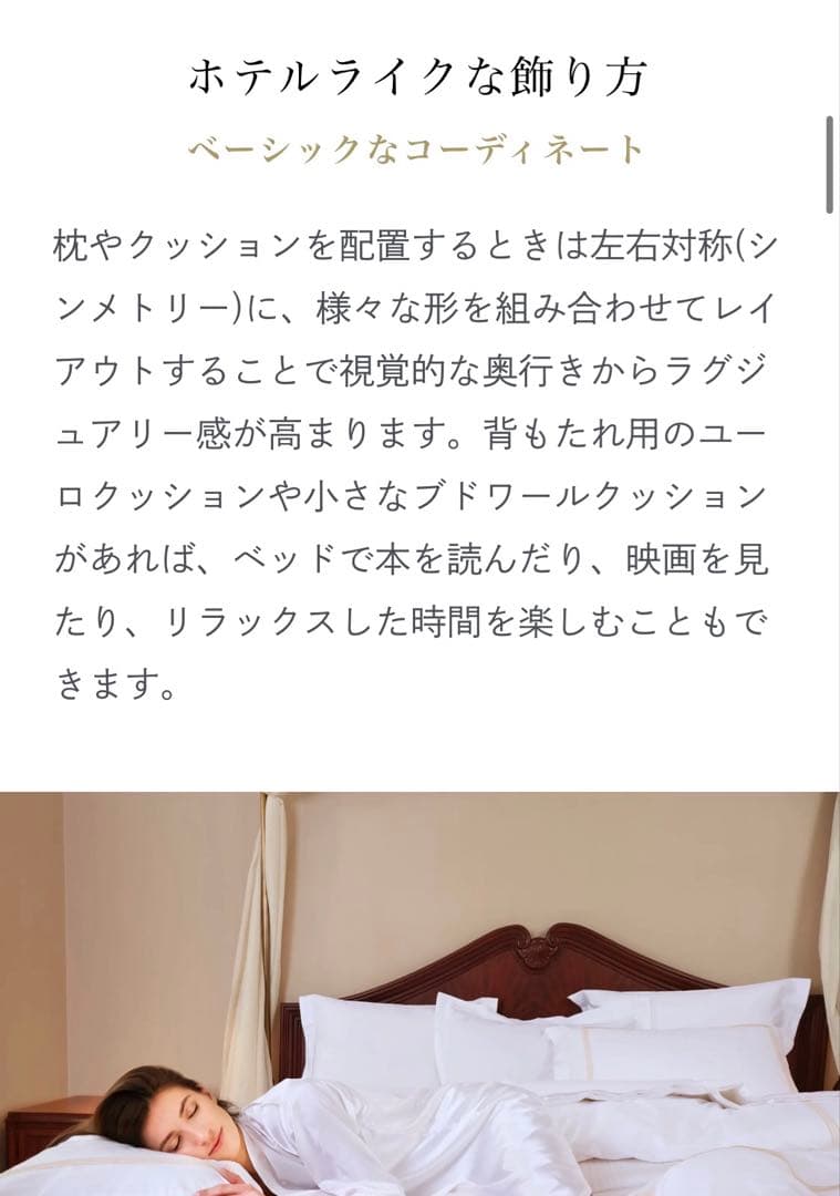 ホテルライクインテリア　クッション　4点セット