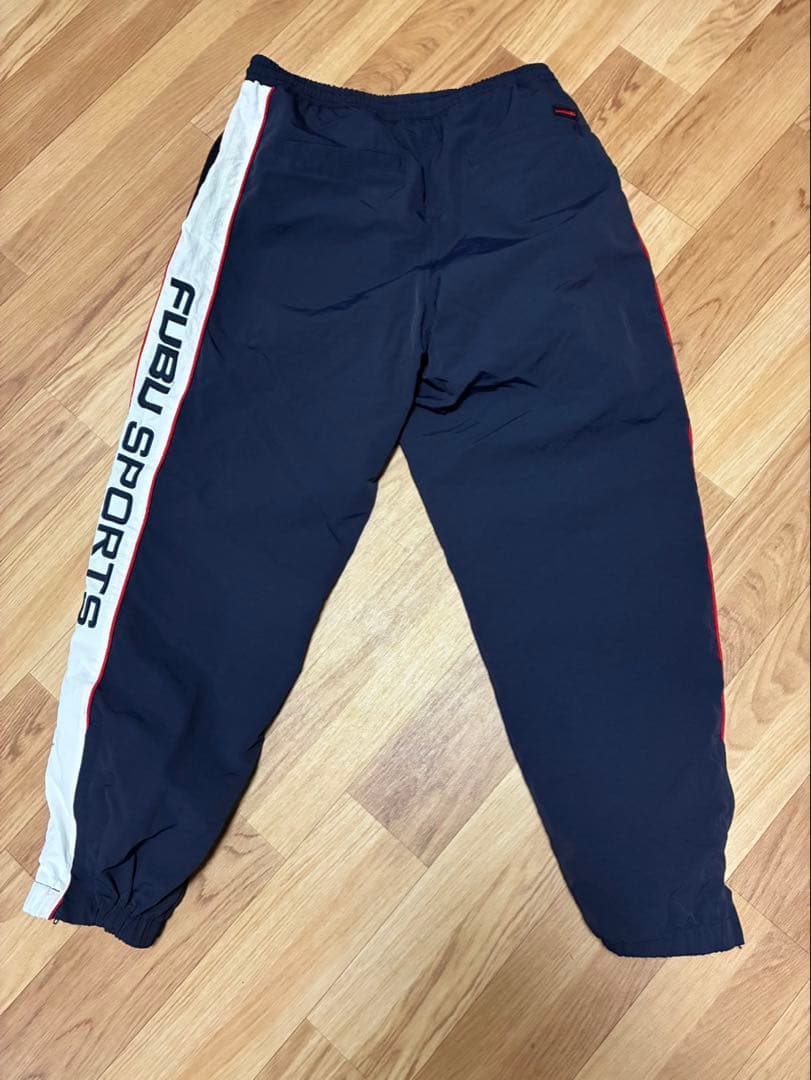 正規店FUBU フブ　ナイロンパンツ　防寒防風　dark blue