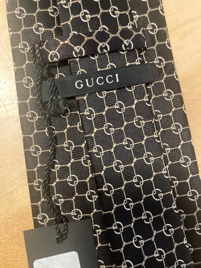 GUCCI シルク ネクタイ　　G柄　新品未使用