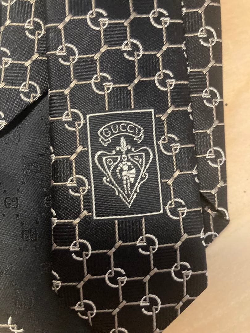 GUCCI シルク ネクタイ　　G柄　新品未使用