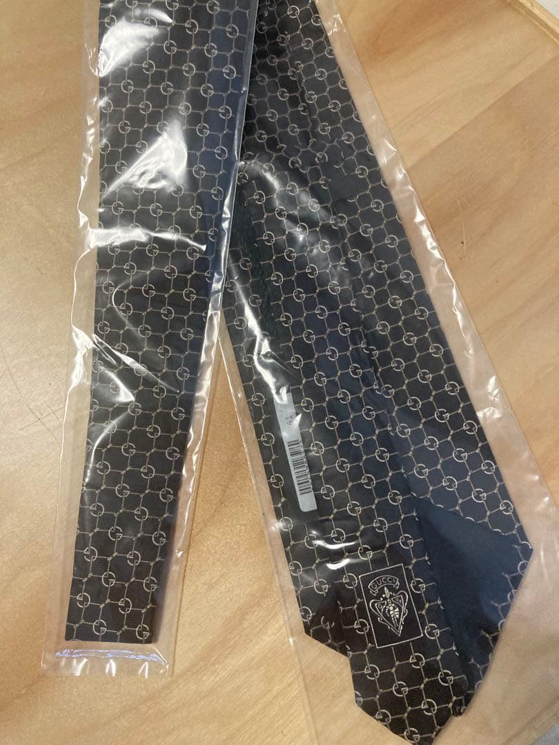 GUCCI シルク ネクタイ　　G柄　新品未使用