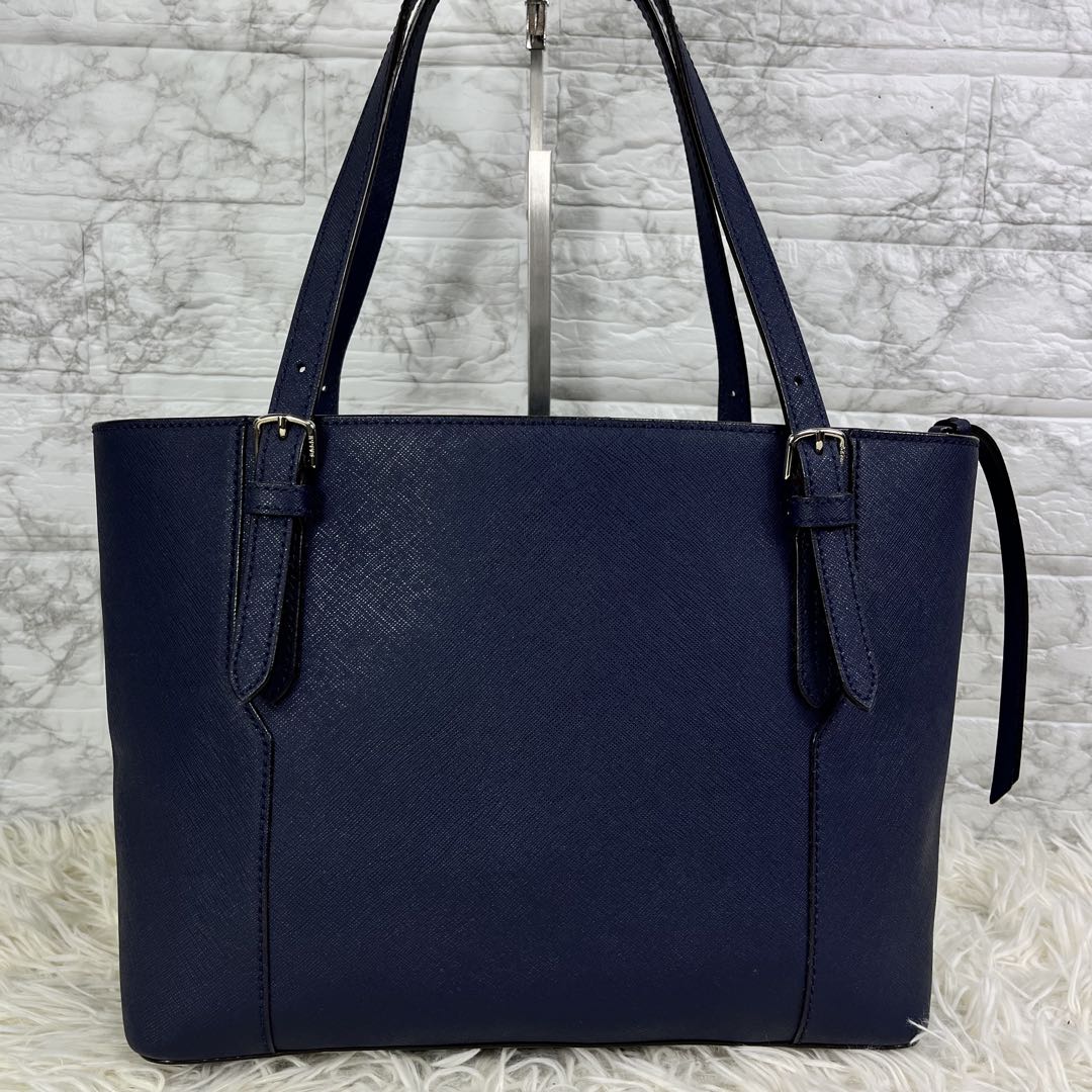 【極美品/現行近】BALLY トートバッグ ビジネス トレスポ レザー ネイビー