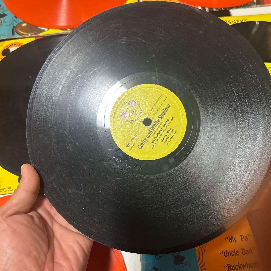 SPレコード8枚セット！ディズニーのレコード、SP盤