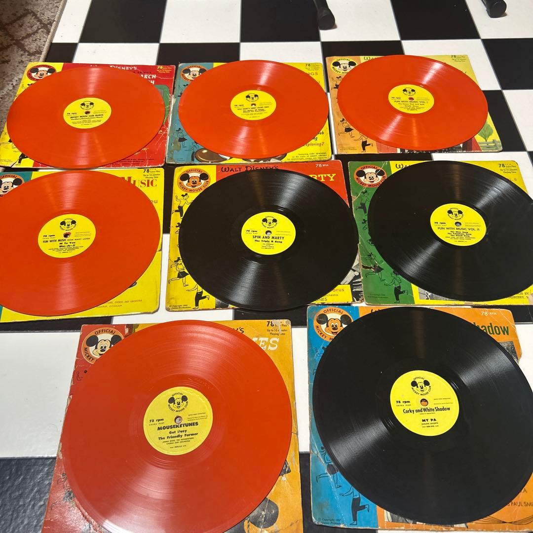 SPレコード8枚セット！ディズニーのレコード、SP盤