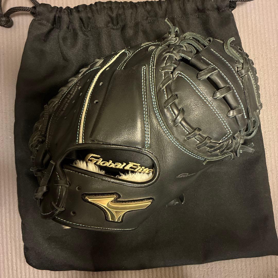 【美品】ミズノ　グローバルエリート　少年軟式　キャッチャーミット　木下拓哉モデル