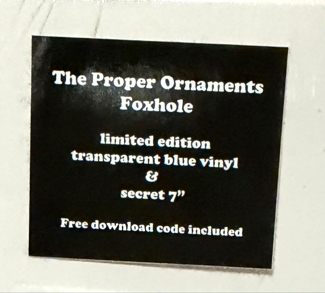 The Proper Ornaments - Foxhole 限定盤250枚LP