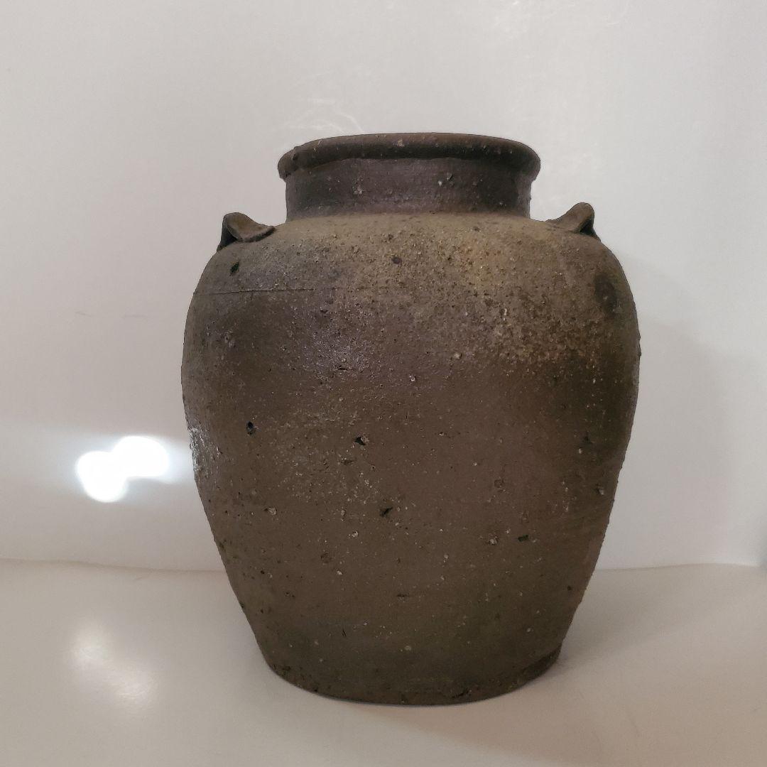 ３　古備前　三耳　自然釉　桃山時代　壺