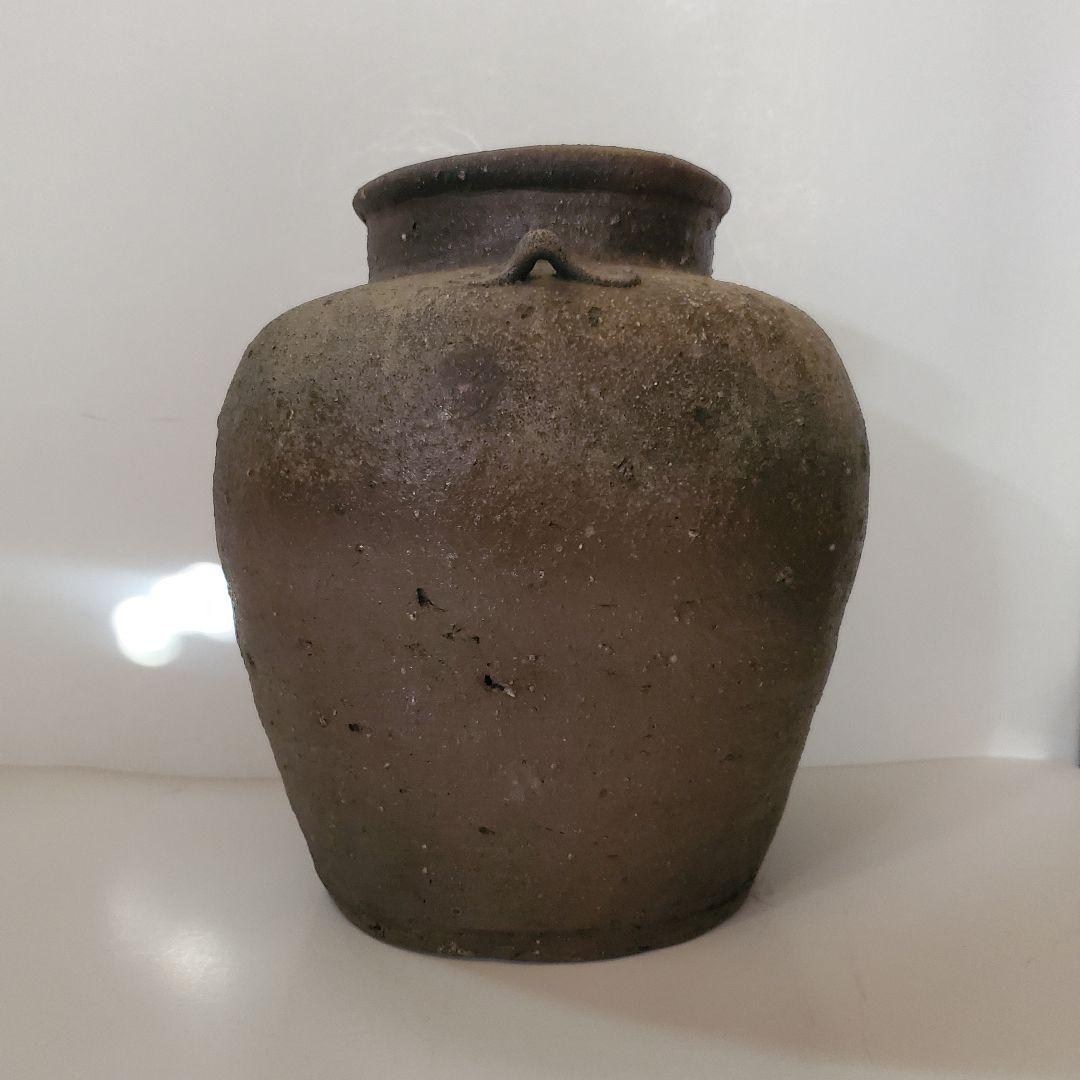 ３　古備前　三耳　自然釉　桃山時代　壺