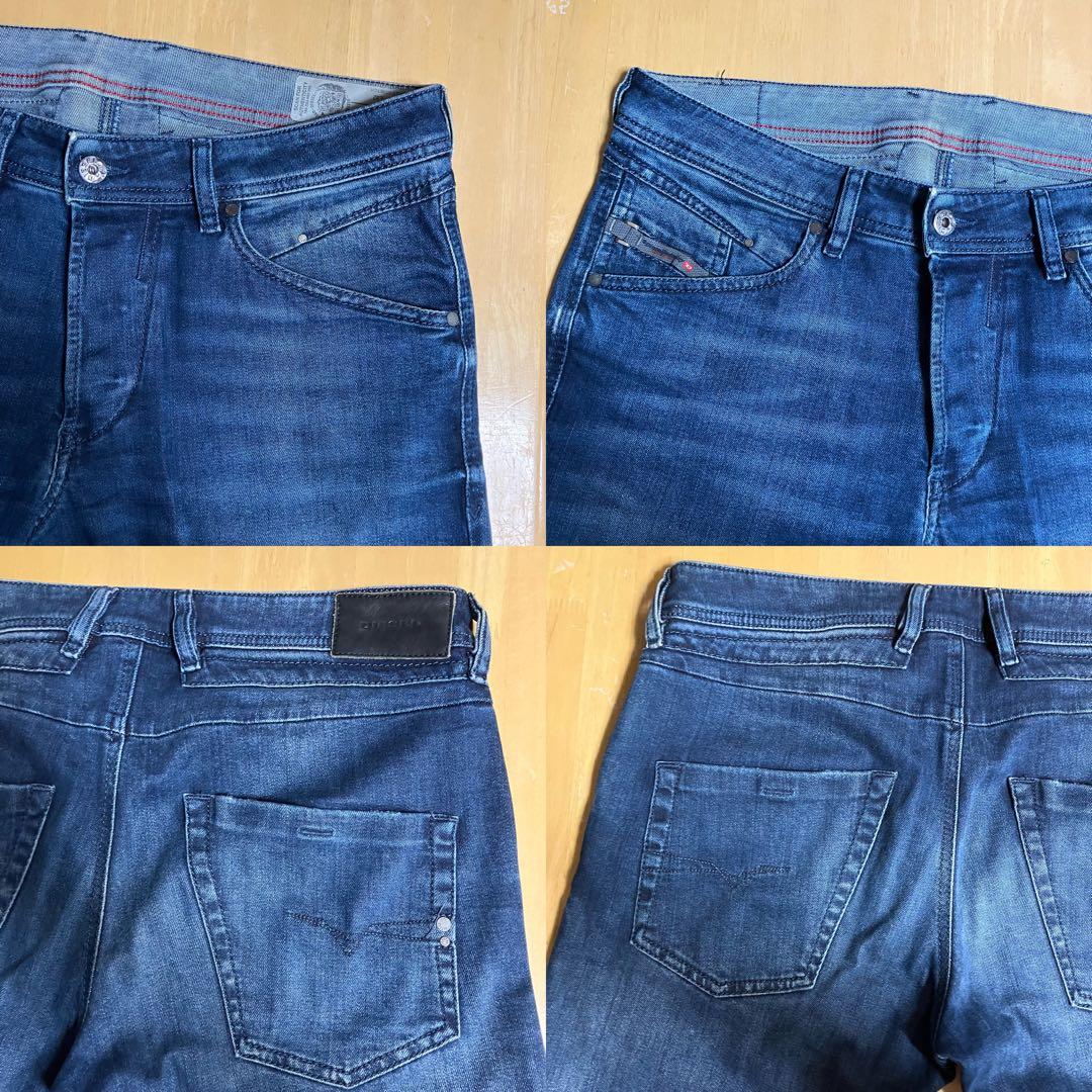 【美品】 DIESEL BELTHER 084SY W32 ストレッチ デニム