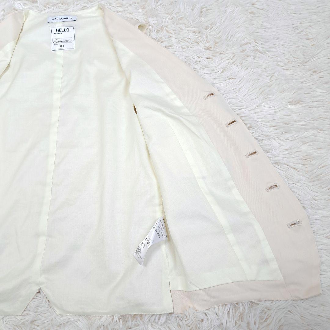 【未使用級】Madison Blue SLIM FIT VEST PEARL