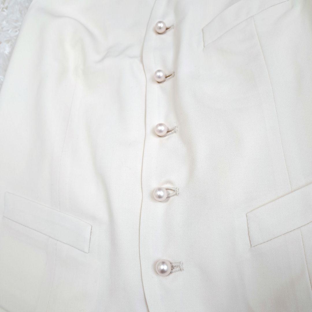【未使用級】Madison Blue SLIM FIT VEST PEARL