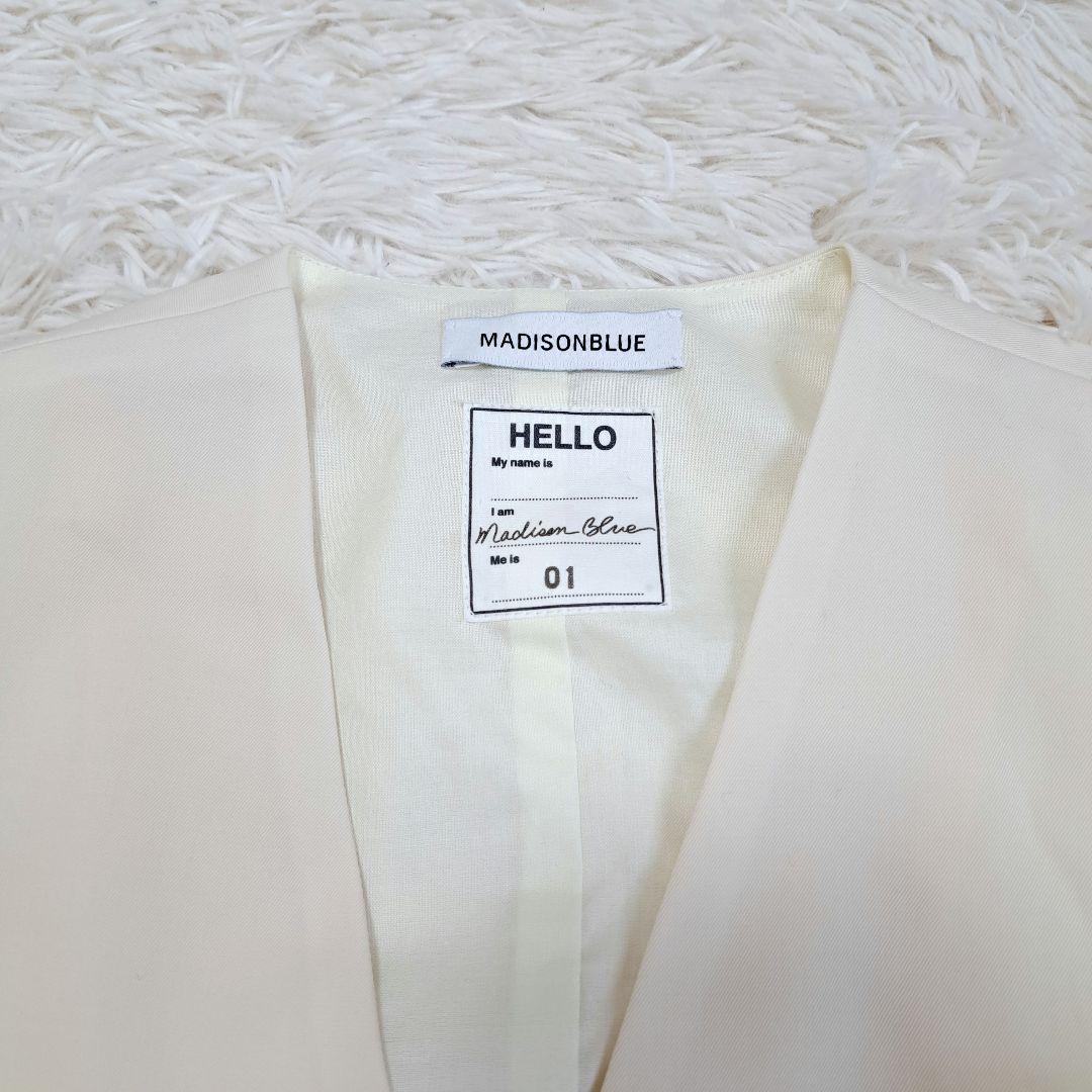 【未使用級】Madison Blue SLIM FIT VEST PEARL
