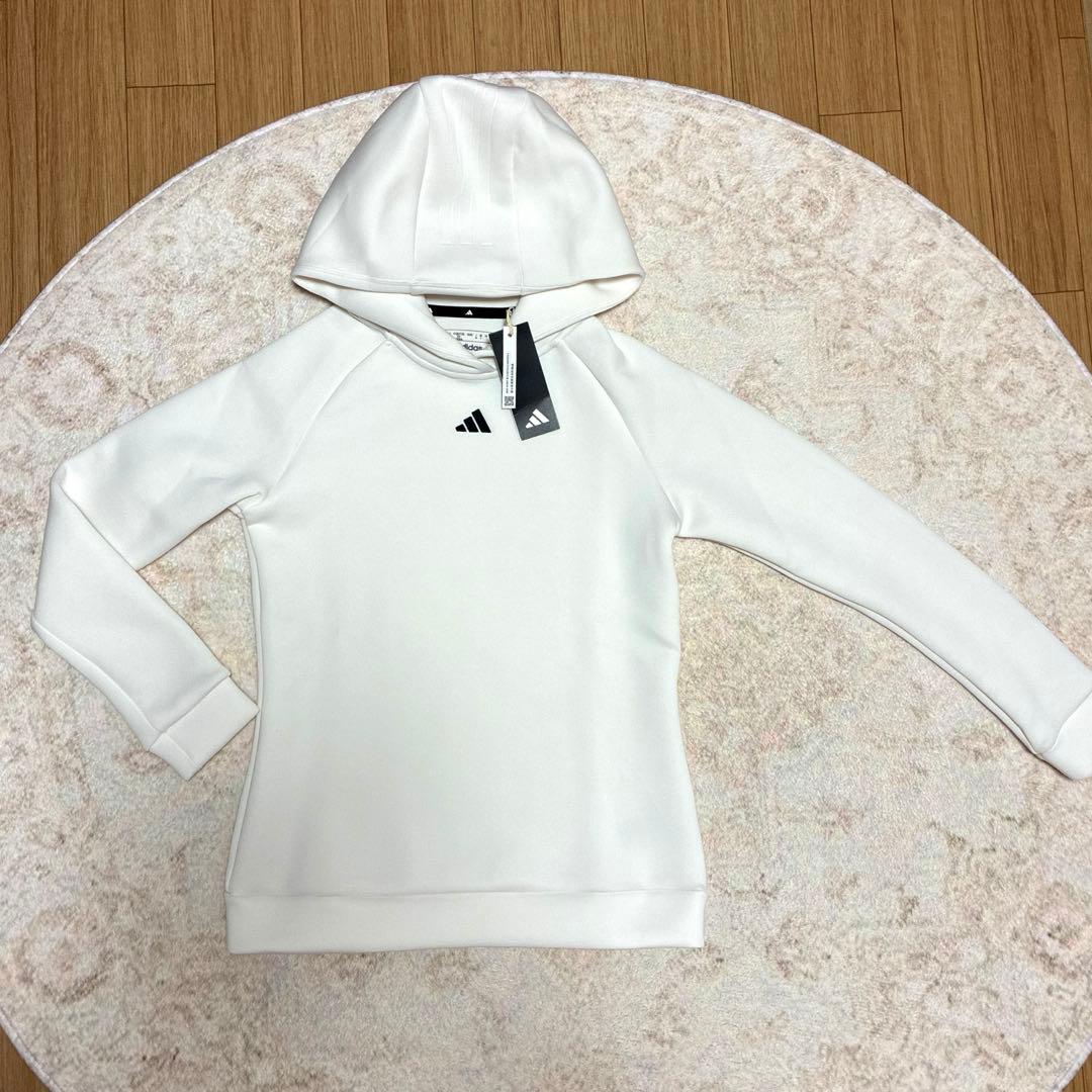 【新品半額】定2.8万！アディダス ゴルフセットアップ M 白✨ダンボールニット