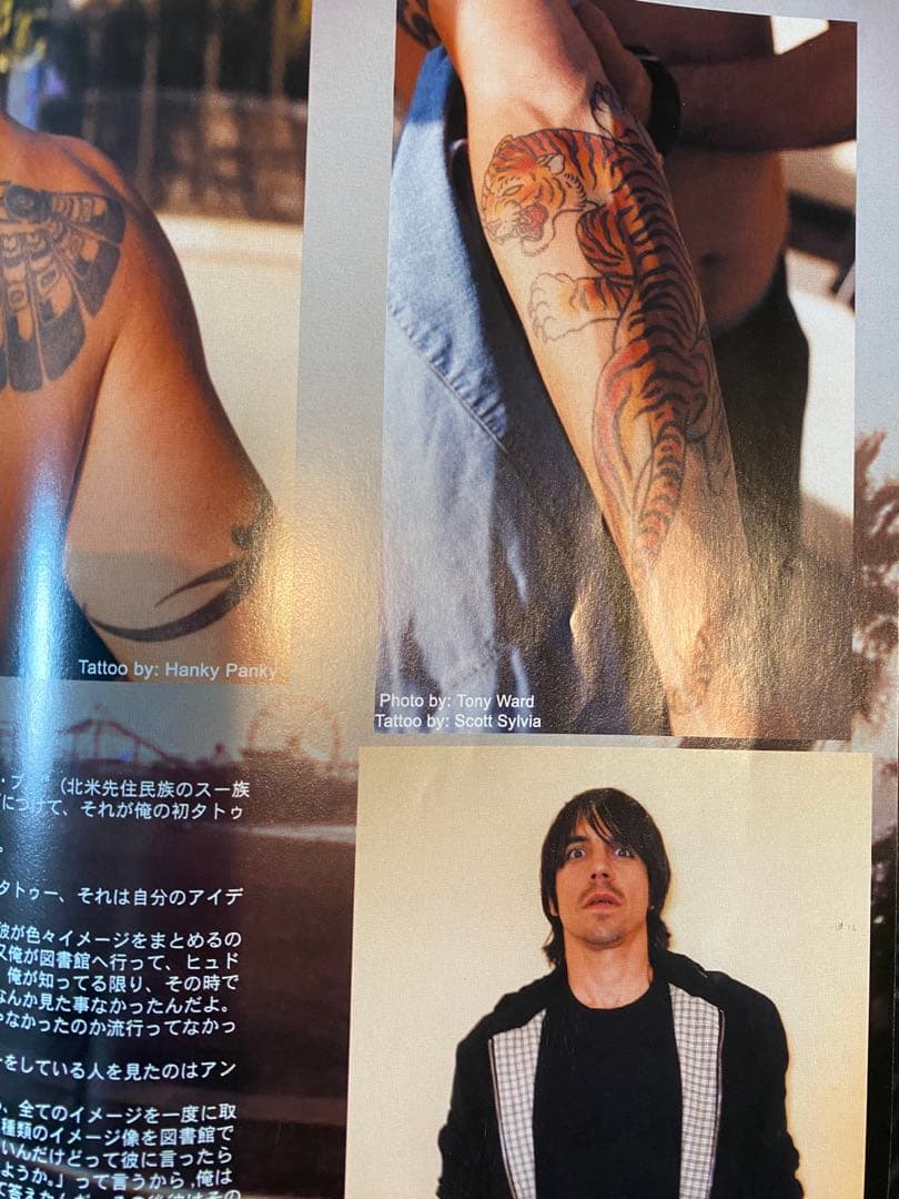 レッチリ2002年発行 TATTOO ENERGY JAPAN ポスター付き