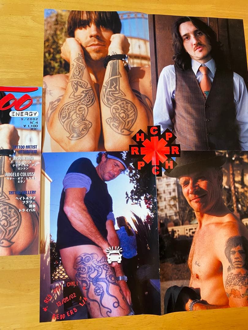 レッチリ2002年発行 TATTOO ENERGY JAPAN ポスター付き
