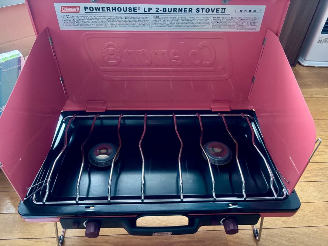 Coleman ツーバーナーコンロ ピンク