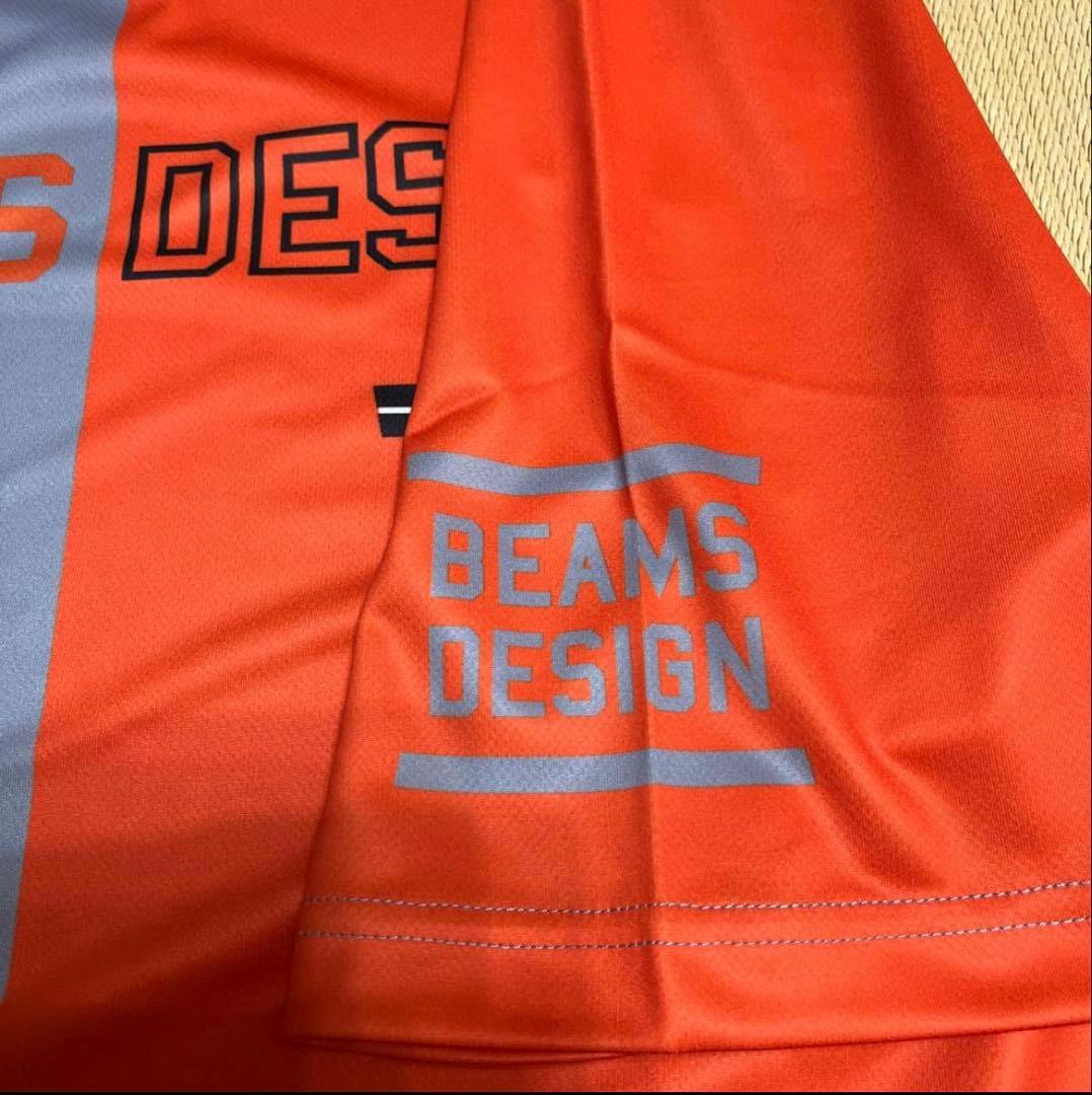 BEAMS DESIGN 半袖ウェア グレー/オレンジ