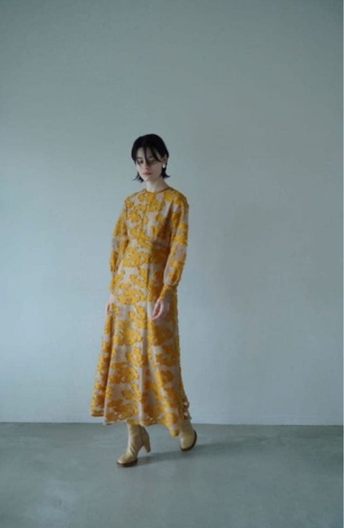 CLANE ジャガードワンピース