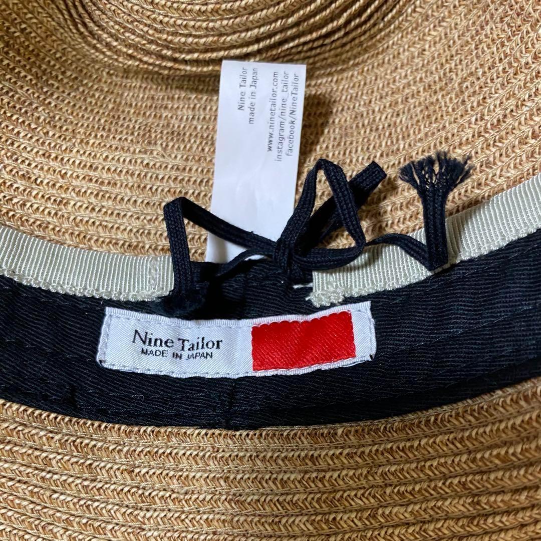 ナインテーラー NineTailor ストローハット パナマ帽 サイズ調整可