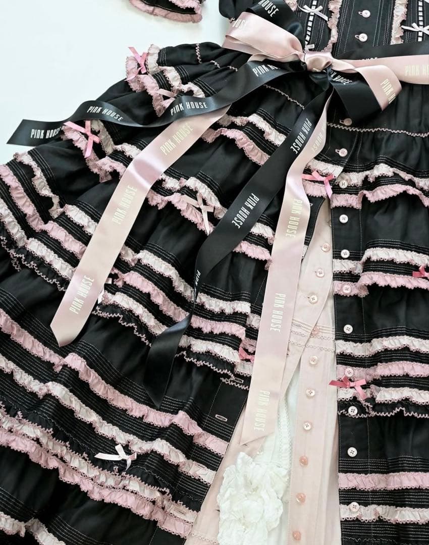 PINKHOUSE 2025年阪神限定ワンピース クロ×ピンク