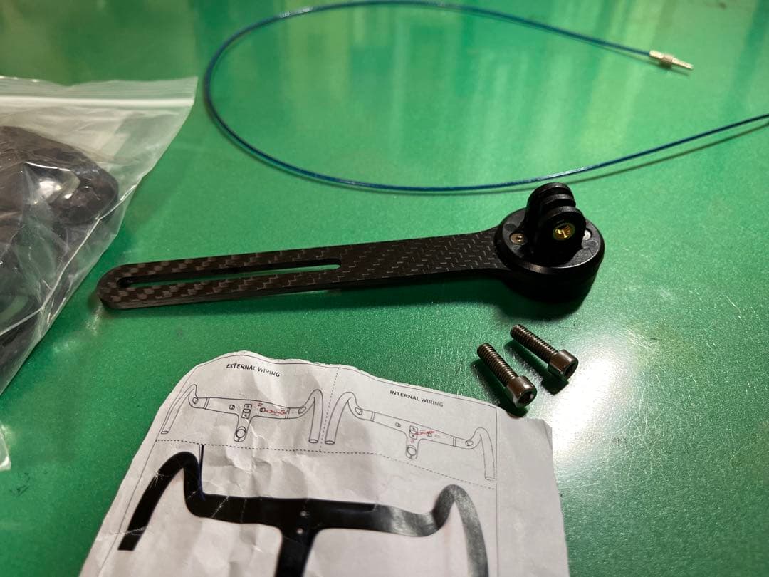TOSEEK一体型ドロップハンドル美品幅380mm ステム長120mm