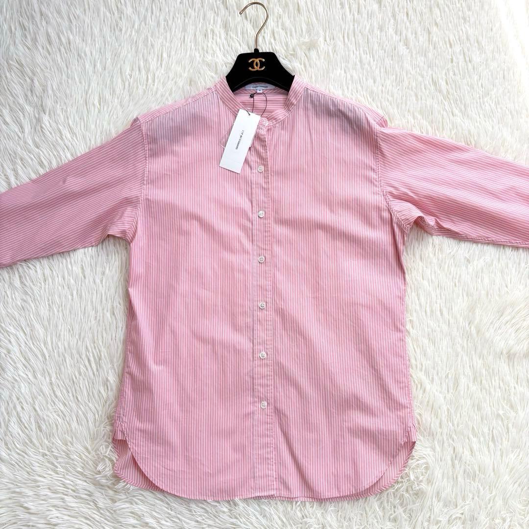 23区 CANCLINI バンドカラーシャツ 2024SS ピンク 新品　M