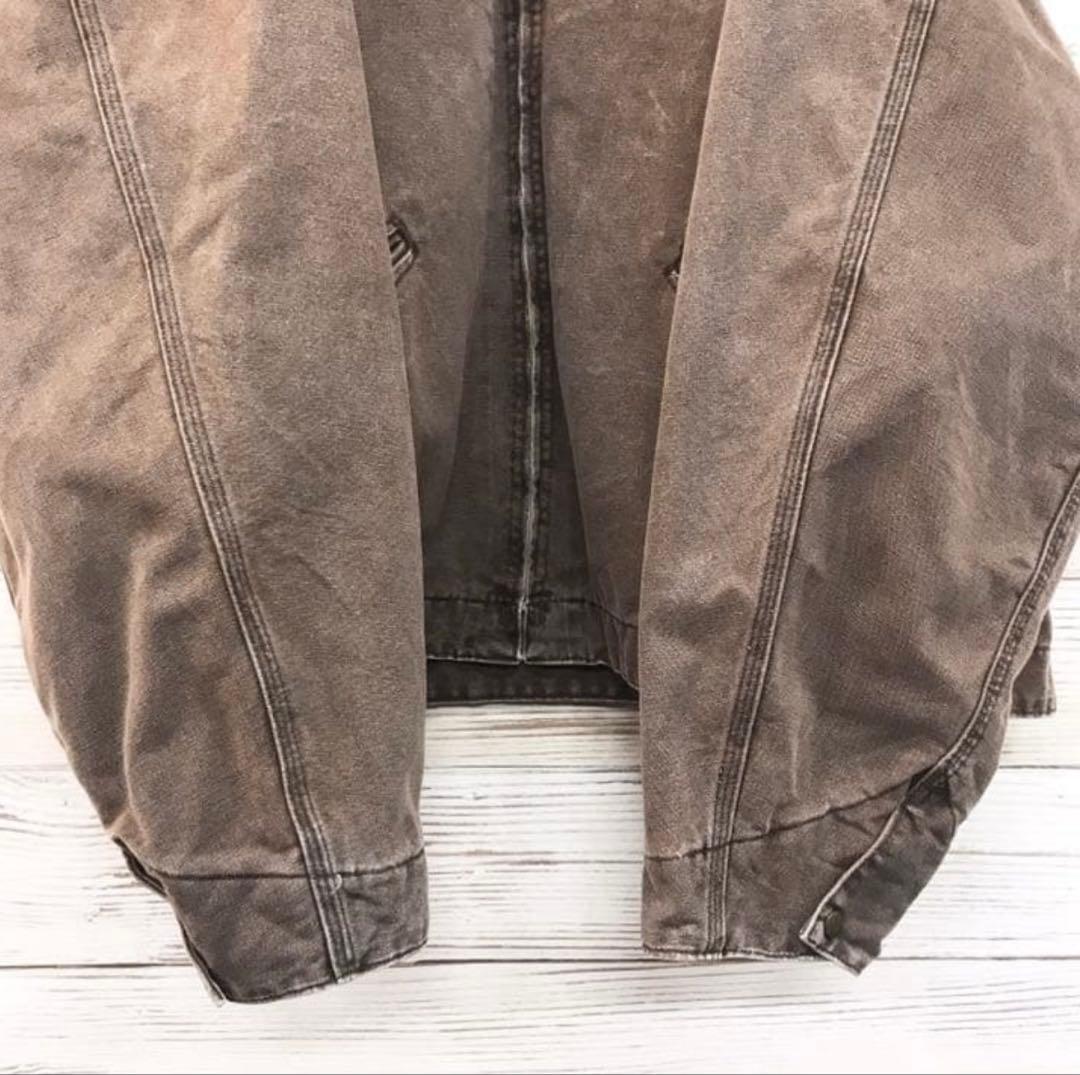 《USA製》カーハート carhartt☆ダックジャケット 4XL ブラウン