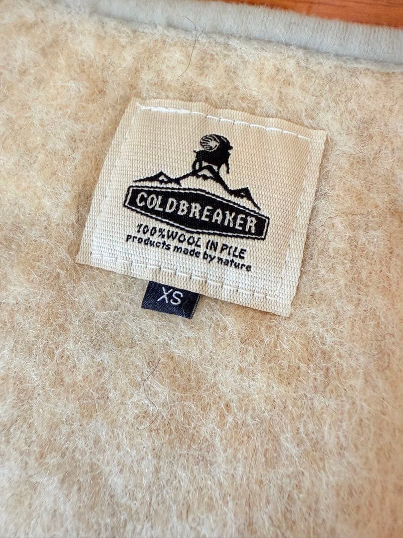 極美品　COLD BREAKER ロングベスト　XS ベージュ