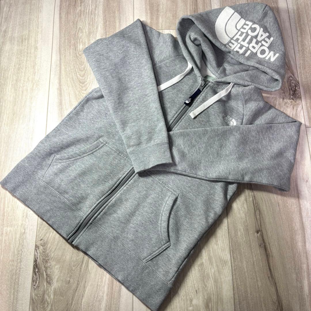 【2525】THE NORTH FACE グレー パーカー L