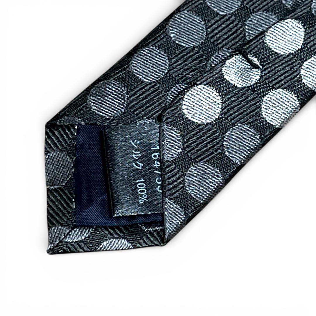 【わっぴー様】Paul Smith ネクタイ シルバー レジメンタル ドット