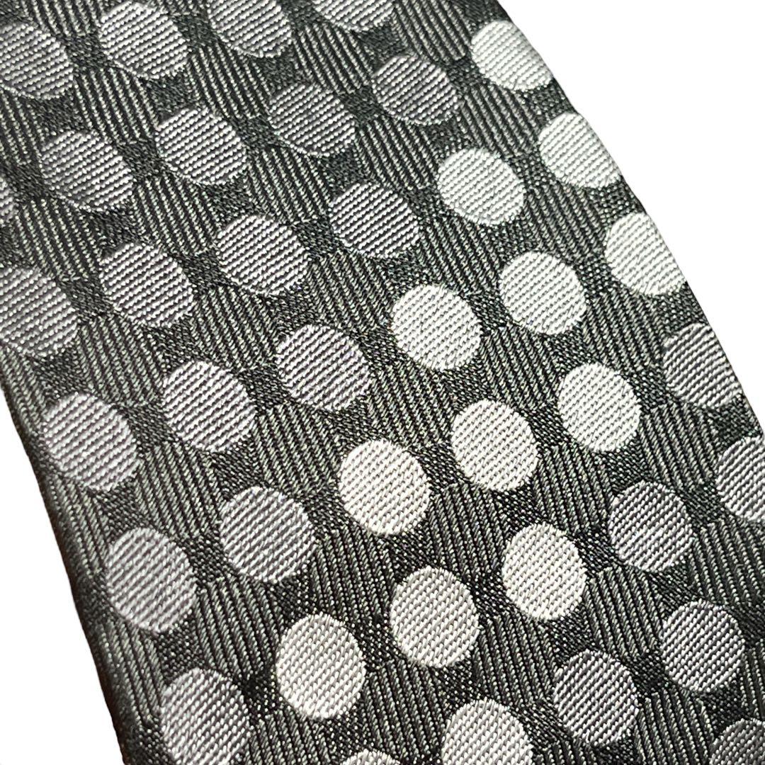 【わっぴー様】Paul Smith ネクタイ シルバー レジメンタル ドット