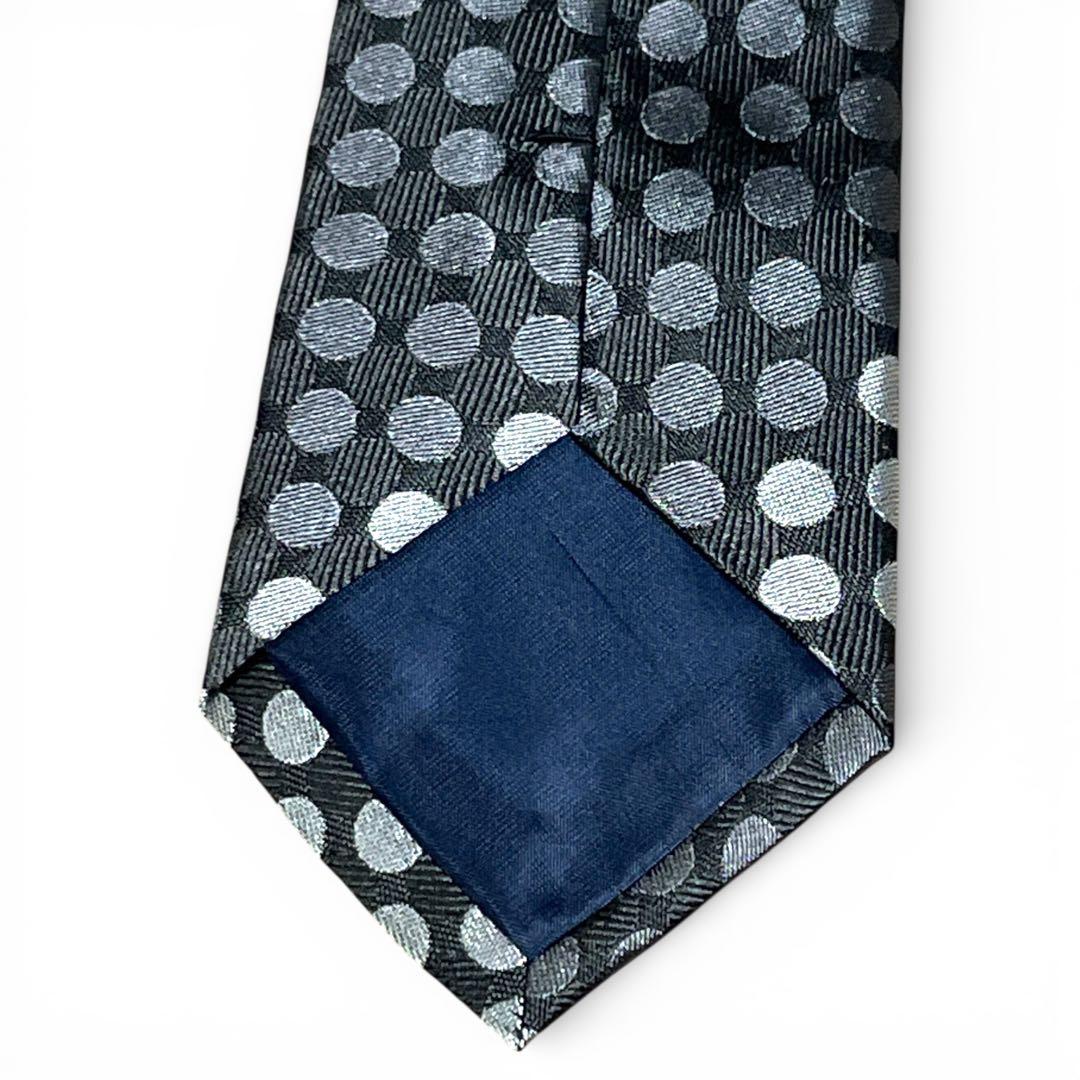 【わっぴー様】Paul Smith ネクタイ シルバー レジメンタル ドット