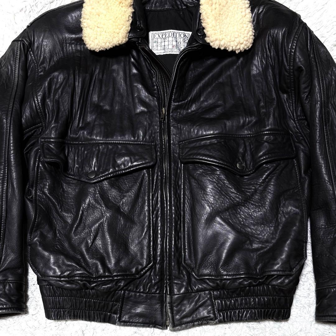 ジャケット・アウター 90s vintage flight jacket black y2k