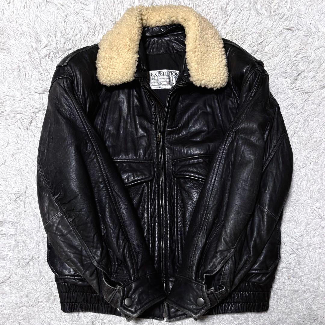 ジャケット・アウター 90s vintage flight jacket black y2k