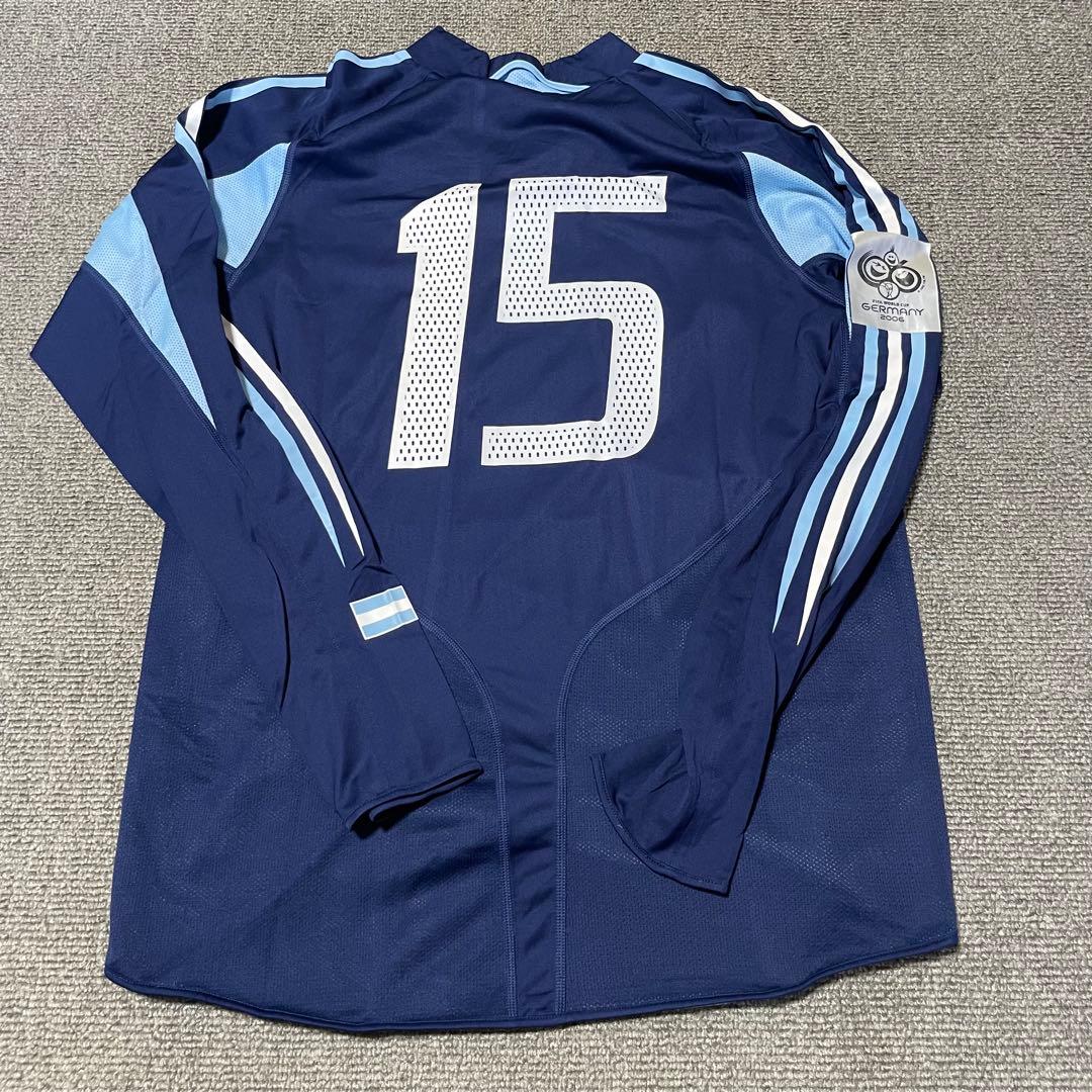 04'-05'アルゼンチン代表ユニフォームアウェイ長袖#15 南米予選支給品