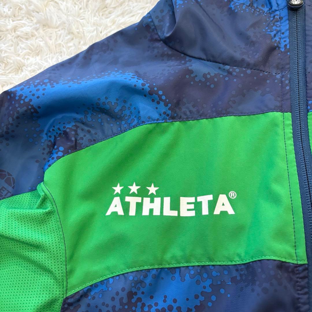 極美品　ATHLETA ピステ・ウィンドブレーカー Sサイズ　上下　フード付き