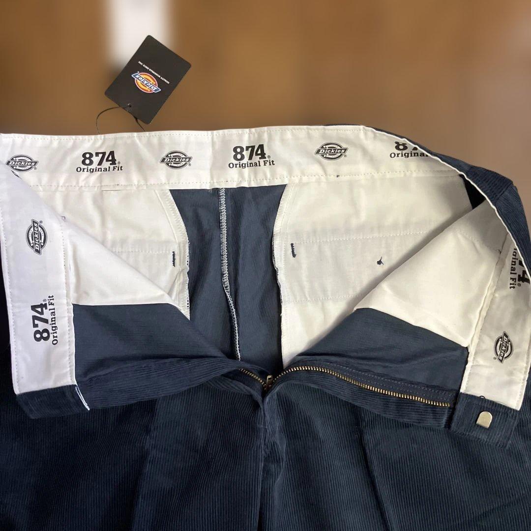 ディッキーズ Dickies コーデュロイパンツ 874 w36 ネイビー　新品