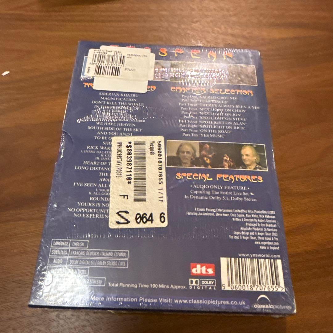 Yesspeak Yes DVD 未開封 イエス