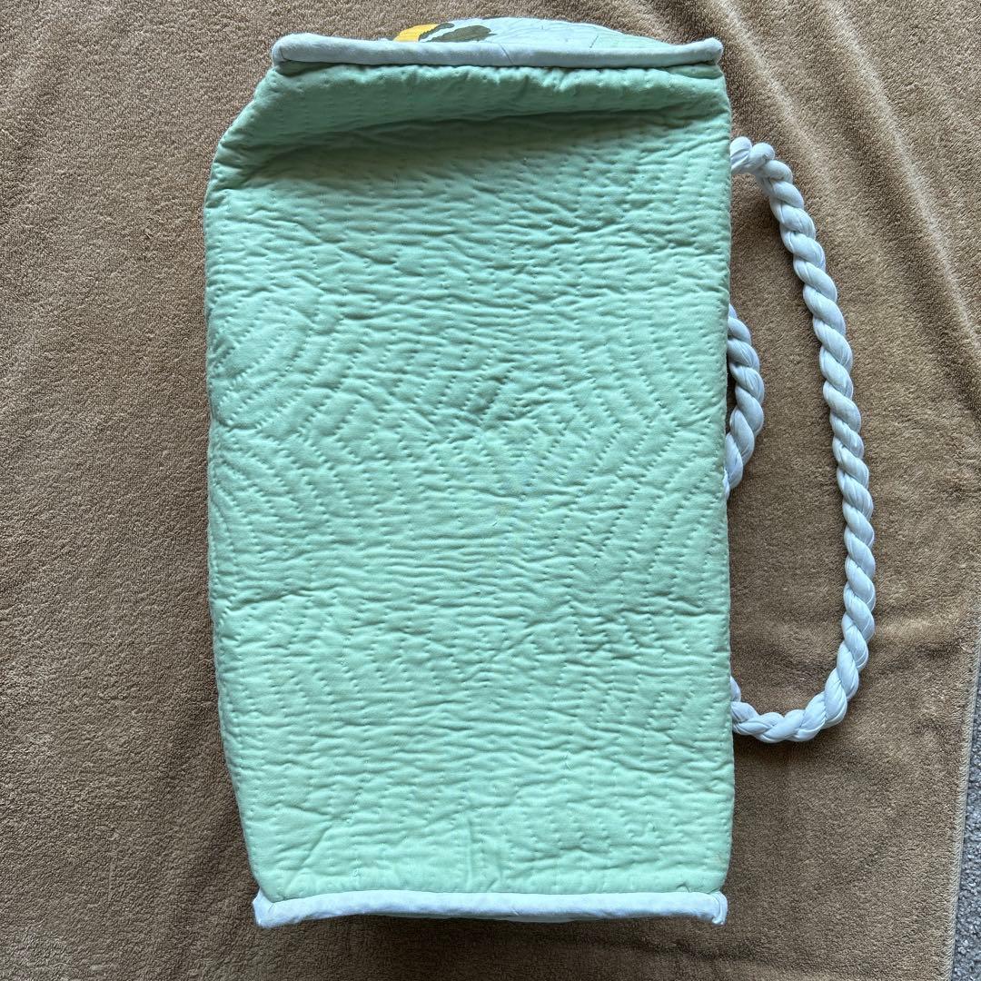 Moana Quilts ハワイアンキルト ボストンバッグ ミント色モアナキルト