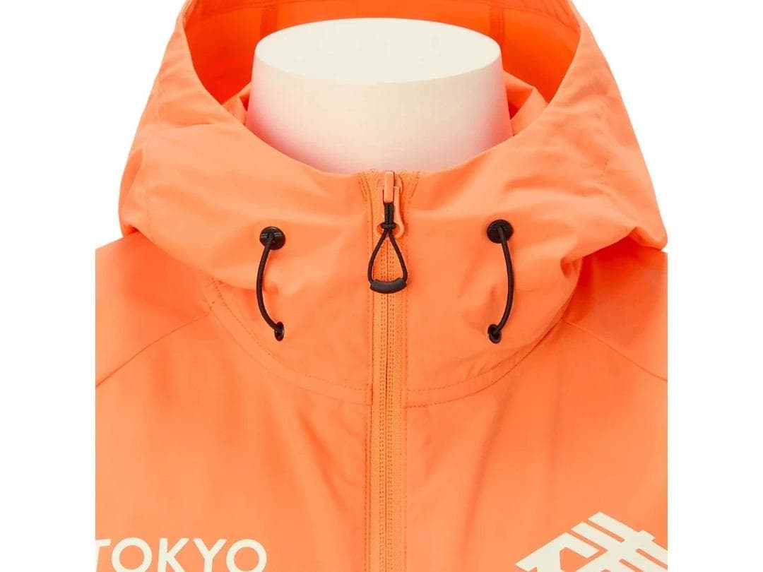 ASICS 東京マラソン 2026 ウィンドブレーカー オレンジ XS