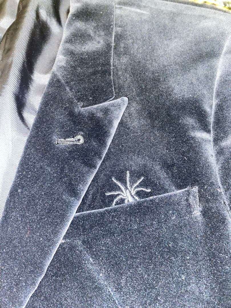 UNDERCOVERISM GURU GURU期ブラックベルベット　蜘蛛刺繍