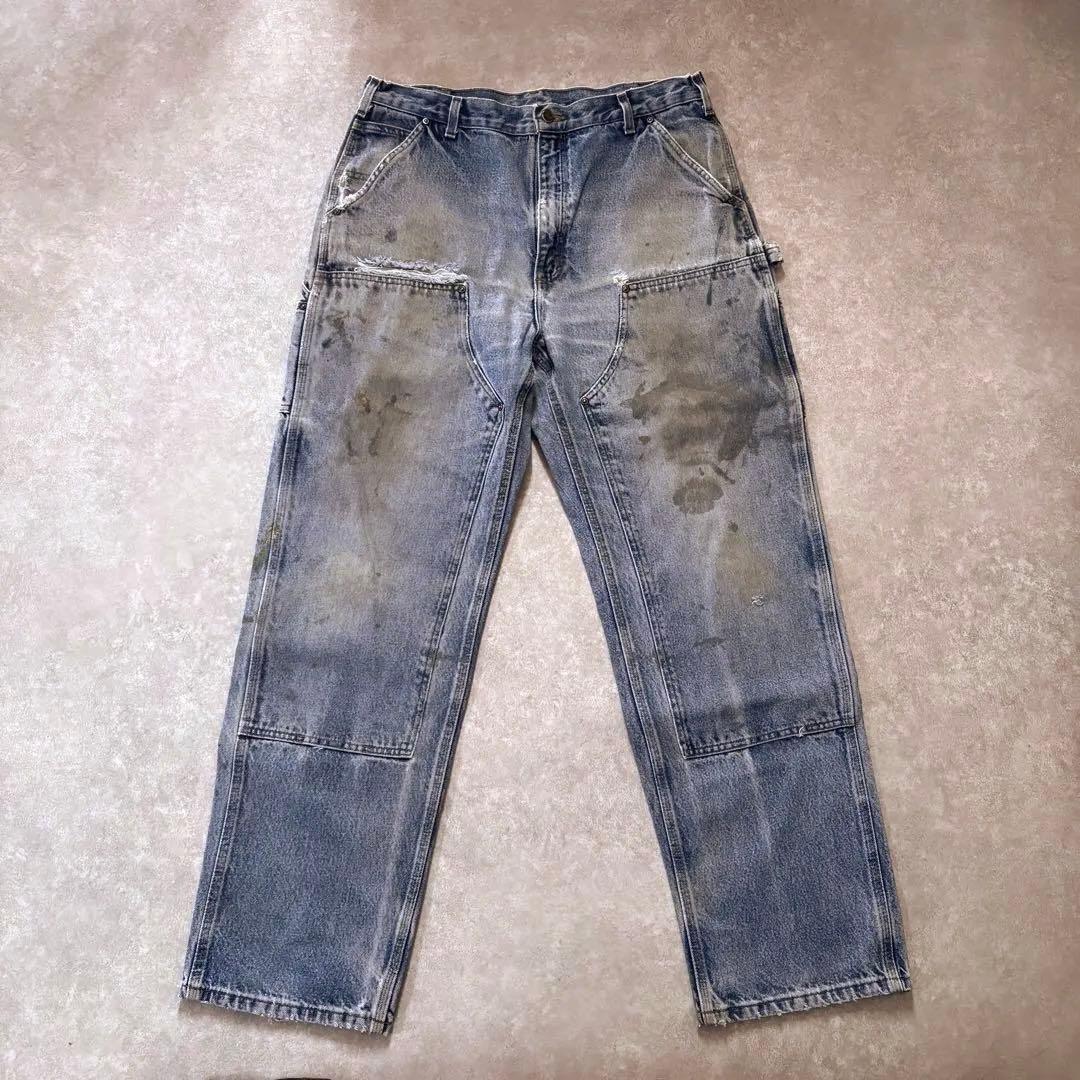 パンツ Carhartt Double Knee Denim Painter Pants